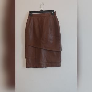 Gingette leather skirt